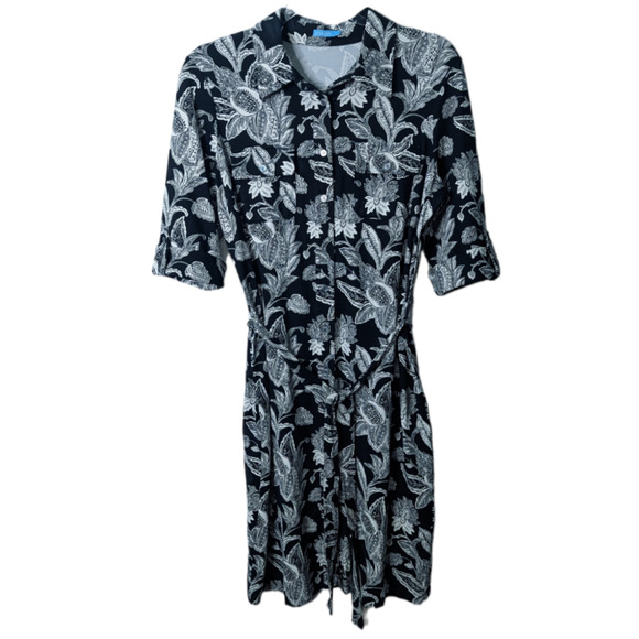 J. McLaughlin Dresses J Mclaughlin Catalina Cloth Shirt Dress Black